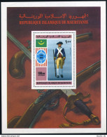 Mauritania C163, MNH. Michel 533 Bl.14. American Bicentennial, 1976. Uniforms. - Mauretanien (1960-...)