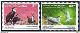 Mauritania 634-635,MNH.Michel 923-924. Birds 1988.Grand Cormorant,Royal Tern, - Mauretanien (1960-...)
