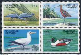 Marshall 164-167a, MNH. Michel 146-149. Marine Birds 1988. Heron, Godwit, Booby, - Marshallinseln