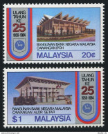 Malaysia 270-271,MNH.Michel 273-274. Begara Bank,25th Ann.1984.Offices. - Malesia (1964-...)