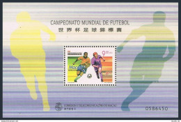 Macao 937, MNH. Michel 976 Bl.56. World Soccer Cup France-1998. - Unused Stamps