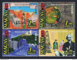 Macao 1010ad,1011,1011a,MNH. Macao-Portuguese History,1999. Fort,Skyline,Bridge, - Unused Stamps