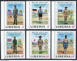 Liberia 563-568, C188, MNH. Mi 794-799, Bl.56. Boy Scout Jamboree, Japan-1971. - Liberia