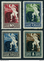 Latvia 64-67, MNH. Michel 36-39. Warrior Slaying Dragon, 1919-1920. - Letonia