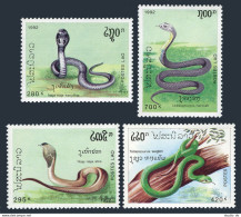 Laos 1078-1081,MNH.Michel 1312-1315. Poisonous Snakes,1992. - Laos