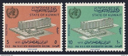 Kuwait 323-324, Hinged. Michel 317-318. New WHO Headquarters, 1966. Geneva. - Koweït