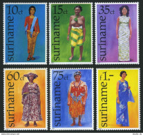 Surinam 465-470,MNH.Michel 753-758. Women Costume,1977. - Suriname