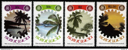 St Lucia 521-525, MNH. Mi 519-522,Bl.25. Rotary Intl,75, 1980. Yachts,Landscapes - St.Lucia (1979-...)