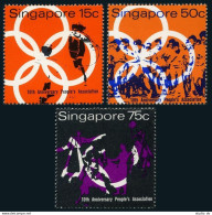 Singapore 116-118, MNH. Mi 116-118. People Association,1970.Sport,Child Playing. - Singapore (1959-...)