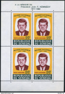 Senegal C40a Sheet, MNH. Michel Bl.2. President John F. Kennedy, 1964. - Senegal (1960-...)