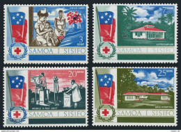 Samoa 275-278, MNH. Mi 162-165. Health Service, 1967. Flags, Care, Leprosarium. - Samoa