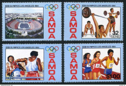 Samoa 629-632,632a Sheet,MNH.Mi 545-548,Bl.32. Olympics Los Angeles-1984.Boxing, - Samoa