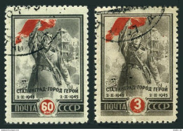 Russia 968-969, CTO. Michel 951-952. Victory At Stalingrad, 2nd Ann. 1945. - Used Stamps