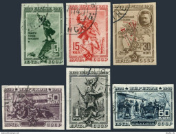 Russia 811-815 Imperf & Perf, CTO. Mi 780-785. Battle Of Perekop. M.Frunze. 1940 - Used Stamps