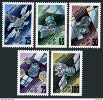 Russia 6138-6142,6143,MNH.Michel 301-305,306 Bl.4.Communications Satellites.1993 - Ungebraucht