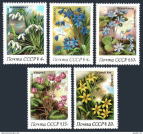 Russia 5148-5152 Blocks/4, MNH. Michel 5278-5282. Spring Flowers, 1983. - Neufs