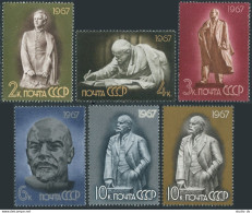 Russia 3319-3323A, MNH. Michel 3339-3343. Vladimir Lenin, 97. 1967. Sculptures. - Neufs