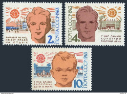 Russia 2729-2731, MNH. Michel 2744-2746. World Health Day, 15th Ann. 1963. - Unused Stamps