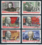 Russia 2311-2316,CTO.Michel 2330-2335. Vladimir Lenin-90,1960.Portraits,Map,Flag - Gebraucht