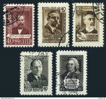 Russia 1951-1955,CTO.Michel 1955/2048. Sceintists,Writers,Poet,Painter,1957. - Usados