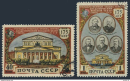 Russia 1553-1554 Print 1955,CTO.Michel 1560-1561. Bolshoi Theater.Composers.1951 - Usados