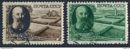 Russia 1384-1385 Type-1, CTO. Mi 1365-1366-I. Vasil Dokuchayev, Soil Scientist. - Gebruikt