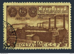 Russia 1552, CTO. Michel 1559. Kirov Machine Works, 150th Ann. 1951. - Gebraucht