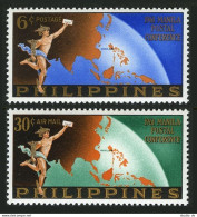 Philippines 831, C87, MNH. Michel 671-672. Manila Postal Conference, 1961. - Philippines