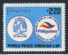 Philippines 1328, MNH. Michel 1197. Conference World Peace Through Law, 1977. - Filipinas