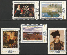 Russia 1983 - Mi 5314/18 - YT 5035/39 ( Paintings ) MNH** Complete Set - Unused Stamps