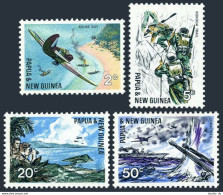 Papua New Guinea 245-248, MNH. Michel 119-122. WW II Battles In Pacific, 1967. - Guinée (1958-...)