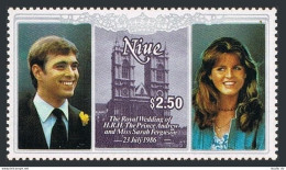 Niue 520-521, MNH. Mi 671, Bl.103. Wedding:Prince Andrew, Sarah Ferguson, 1986. - Niue