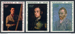 Niger C80-C82, MNH. Mi 178-180. Jean Corot, Francisco De Goya, Vincent Van Gogh. - Níger (1960-...)