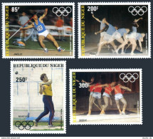 Niger C324-C327,C328,MNH.Mi 846-849,Bl.40. Pre-Olympics Year Los-Angeles-1984. - Níger (1960-...)