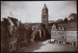 Fotografie Brück & Sohn Meissen, Ansicht Meissen, Frauenkirche, Marktplatz, Ladengeschäft Franz Freyer & Robert Vier  - Lieux