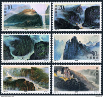 China PRC 2531-2536, 2537, MNH. Michel 2565-2570,Bl.68. Gorges Of Yangtze River.1994 - Ongebruikt