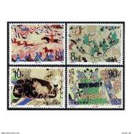 China PRC 2149-2152, MNH. Michel 2176-2179. Wall Paintings, 1988. Caves. - Ungebraucht