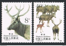 China PRC 2182-2183, MNH. Michel 2213-2214. Milu, Elaphurus Davidianus, 1988. - Unused Stamps