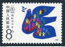 China PRC 2039, MNH. Michel 2080. Peace Year IPY-1986. Dove. - Nuovi