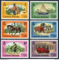 Cayman 437-442, MNH. Mi 441-446. LONDON-1980. Mailman, Cat Boat, Wagon, Bicycle, - Cayman Islands