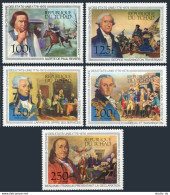 Chad C181-C185,186,MNH. Mi 736-740,Bl.64. USA-200.Washington,Lafayette,Franklin, - Tchad (1960-...)