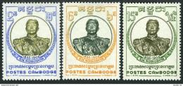 Cambodia 68-70, MNH. Michel 89-91. King Norodom I, 1835-1904. 1958-1959. - Camboya