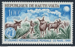 Burkina Faso C63, MNH. Mi 258. WMO,Weather Sonde,Cattle In Irrigated Field. 1969 - Burkina Faso (1984-...)