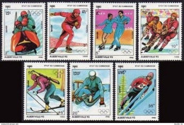 Cambodia 1030-1036, 1037, MNH. Mi 1108-1114, Bl.173. Olympics Albertville-1992. - Cambogia