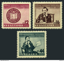 Bulgaria 926-928, MNH. Mi 979-981. National Library-100, 1956. Krusto Pishurka, - Nuovi