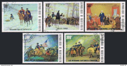 Burkina Faso 365-C210,2367A, CTO. Mi 569-573,Bl.34. America-200,1976. War Scenes - Burkina Faso (1984-...)