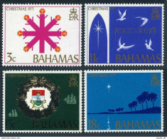 Bahamas 331-334,334a,MNH.Michel 344-347,Bl.6. Christmas 1971. Doves, Palm, Arms. - Bahamas (1973-...)