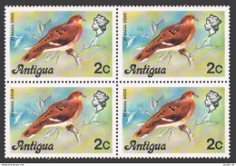 Antigua 407 Block/4,MNH.Michel 401. Birds 1976.Zenaida Dove. - Antigua Y Barbuda (1981-...)