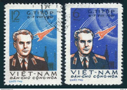 Viet Nam 174-175, CTO. Michel 181-182. Gherman Titov. Space Flight 1961. - Vietnam