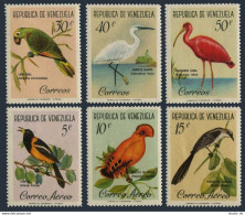 Venezuela 798-800,C776-C778,MNH.Michel 1416-1421. Birds 1961. Parrot,Egret,Ibis, - Venezuela